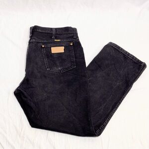 Vtg Wrangler Jeans Mens 36x30 Black Cowboy Cut 936WBK Vintage Denim Rodeo